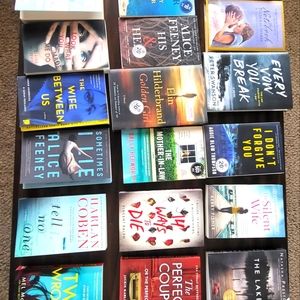 Romance, mystery and thriller books